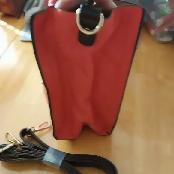 Coral pebbled bag - Picture 4 of 7